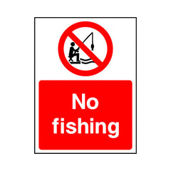 No Fishing - Portrait Sign WS015 WS PT1