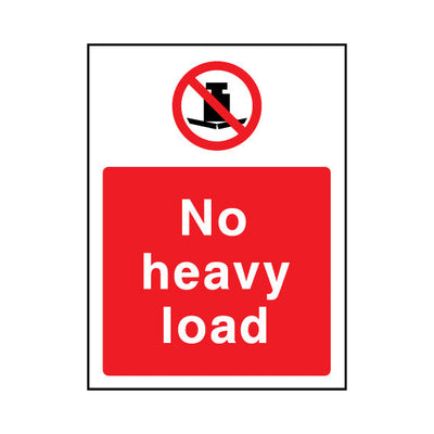 No Heavy Load - Portrait Sign GP090 GP PT1