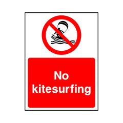 No Kitesurfing - Portrait Sign WS023 WS PT1