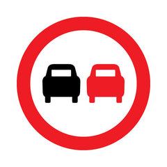 No Overtaking (traffic) - Square Sign RRTS026 RRT SQ1
