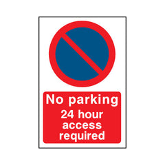 No Parking - 24 Hour Access RequiRed - Portrait Sign P035 PA PT1