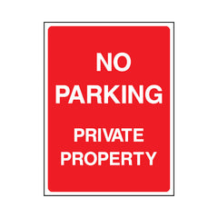 No Parking - Private Property - Portrait Sign P079 PA PT1