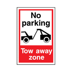 No Parking - Tow Away Zone - Portrait Sign v2 P042 PA PT1