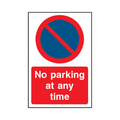 No Parking At Any Time - Portrait Sign P036 PA PT1