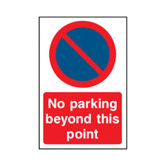No Parking Beyond This Point - Portrait Sign P033 PA PT1