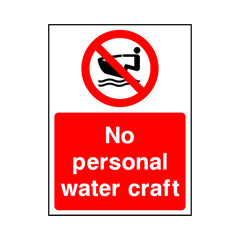 No Personal Water Craft - Portrait Sign WS009 WS PT1
