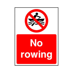 No Rowing - Portrait Sign WS007 WS PT1