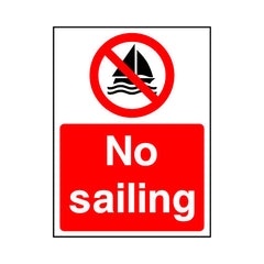 No Sailing - Portrait Sign WS005 WS PT1