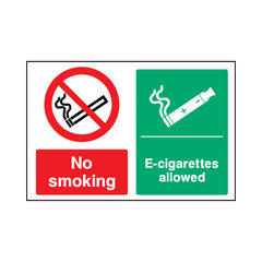 No Smoking - E-cigarettes Allowed - Landscape Sign SP048 SP LN1