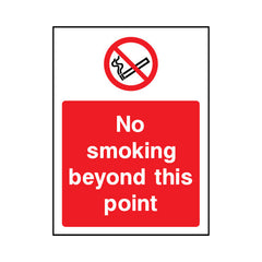 No Smoking Beyond This Point - Portrait Sign SP052 SP PT1