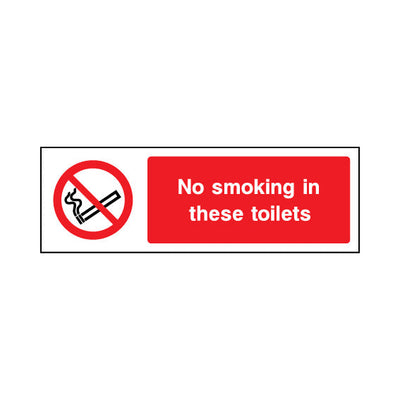 No Smoking In These Toilets - Landscape Sign SP024 SP LN3