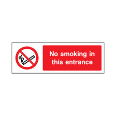 No Smoking In This Entrance - Landscape Sign SP013 SP LN3