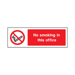 No Smoking In This Office - Landscape Sign SP021 SP LN3