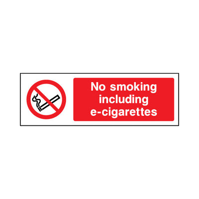 No Smoking Including E-cigarettes - Landscape Sign SP038 SP LN3