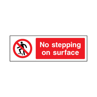 No Stepping On Surface - Landscape Sign GP034 GP LN3