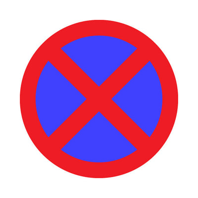 No Stopping (traffic) - Square Sign RRTS020 RRT SQ1