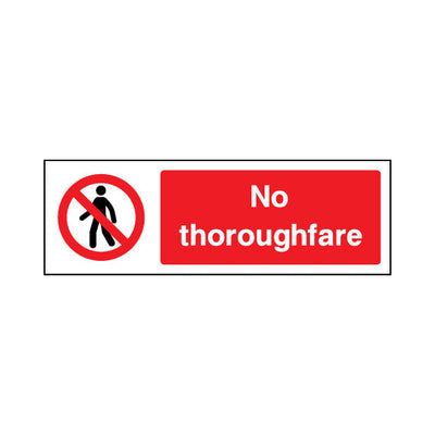No Thoroughfare - Landscape Sign - LN3 AR012 AR