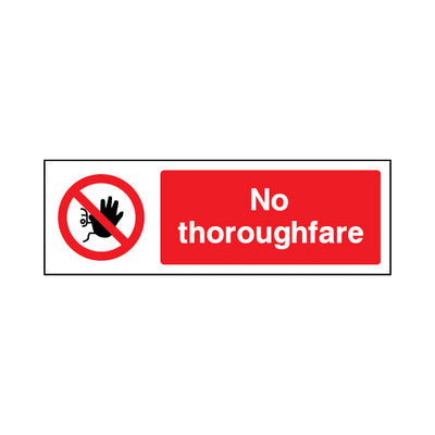 No Thoroughfare v2 - Landscape Sign - LN3 AR018 AR
