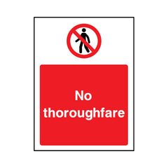 No Thoroughfare v3 - Portrait Sign - PT1 AR036 AR