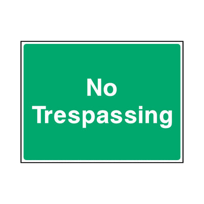 No Trespassing - Landscape Sign - LN1 CA083 CA