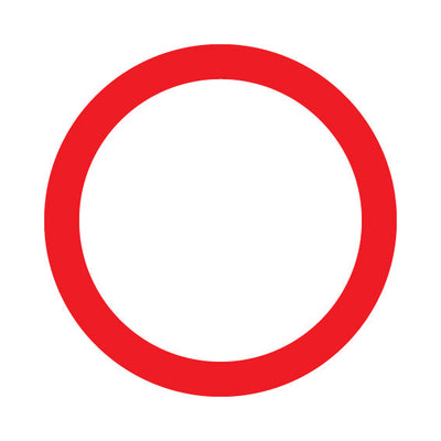 No Vehicles (traffic) - Square Sign RRTS024 RRT SQ1