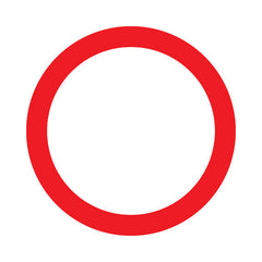 No Vehicles (traffic) - Square Sign RRTS024 RRT SQ1