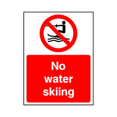 No Water Skiing - Portrait Sign WS010 WS PT1