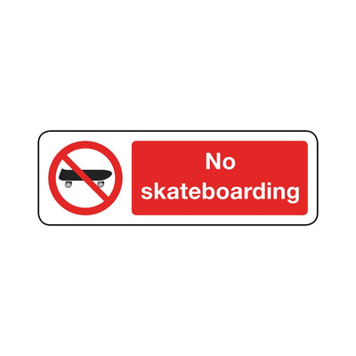 No Skateboarding Sign