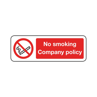 No Smoking Company Policy Sign