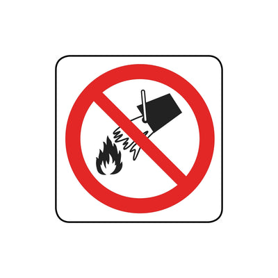 No Throwing In Fire - Symbol Sign