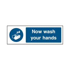 Now Wash Your Hands - Landscape Sign FPH048 FPH LN3