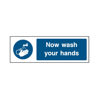 Now Wash Your Hands - Landscape Sign v2 MG009 MG LN3