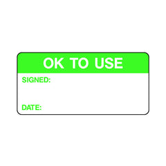 Ok To Use Signed Date - Sticker Sheet QCS009 QCS ST1