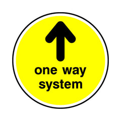 One Way System Circle - Circle Sign FG041 FG CR1