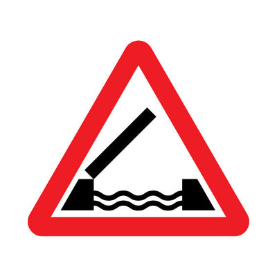 Opening Or Swing Bridge (UK Traffic) - Landscape Sign UKT004 UKT LN1