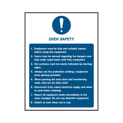 Oven Safety Info - Portrait Sign FPH021 FPH PT1
