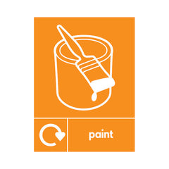 Paint Recycling & Icon - Portrait Sign OR037 OR PT1