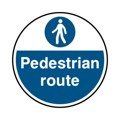 Pedestrian Route Circle - Circle Sign FG006 FG CR1