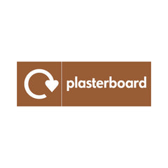 Plasterboard - Recycling Symbol - Landscape Sign - LN3 BMR003 BMR