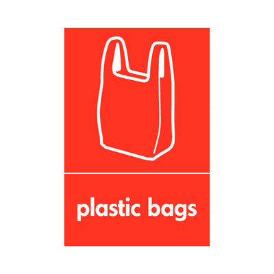 Plastic Bags & Icon - Portrait Sign PLA021 PLA PT1