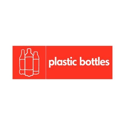 Plastic Bottles & Icon (v1) - Landscape Sign PLA008 PLA LN3