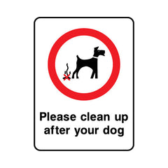 Please Clean Up After Your Dog - Portrait Sign PP013 PP PT1