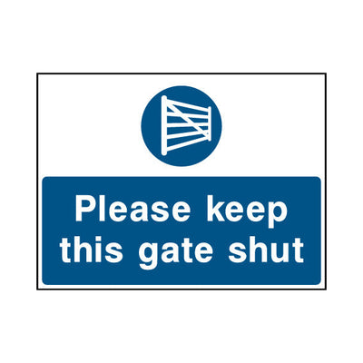 Please Keep This Gate Shut v2 - Landscape Sign - LN1 CA110 CA