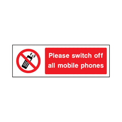 Please Switch Off All Mobile Phones - Landscape Sign GP010 GP LN3