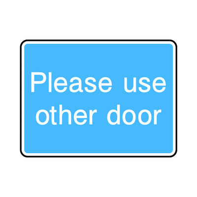Please Use Other Door - Landscape Sign IS063 IS LN1