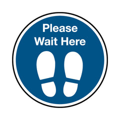 Please Wait Here & Icon Circle - Circle Sign FG030 FG CR1
