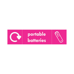 Portable Batteries & Icon Recycling - Landscape Sign ER103 ER LN3
