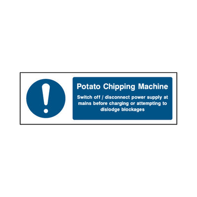 Potato Chipping Machine - Landscape Sign FPH061 FPH LN3