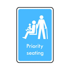 Priority Seating - Portrait Sign IS024 IS PT1
