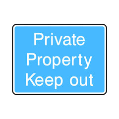 Private Property - Keep Out - Landscape Sign IS049 IS LN1